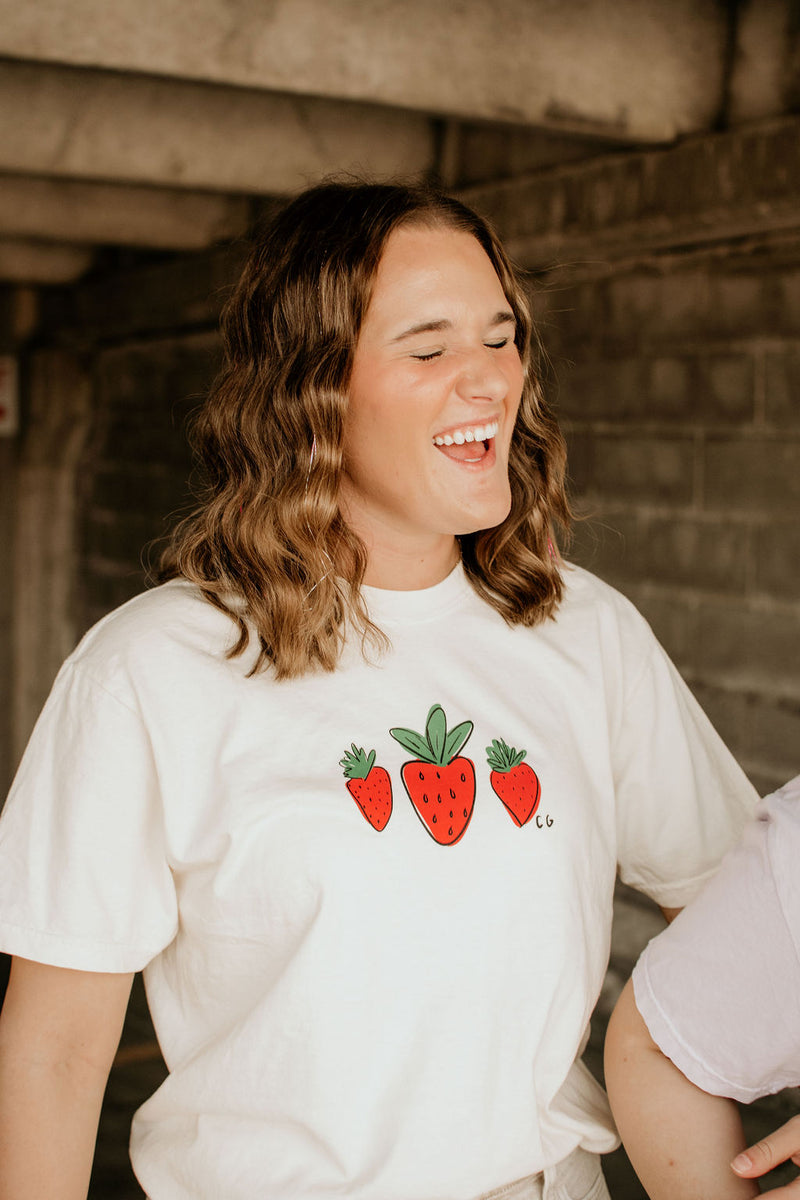 NUTRITION FACTS Strawberry Comfort Colors Tee