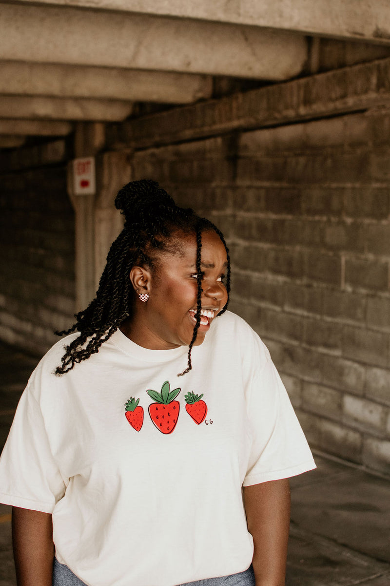 NUTRITION FACTS Strawberry Comfort Colors Tee