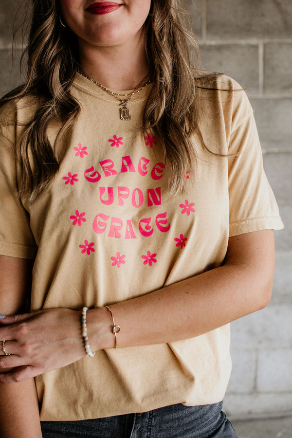 Grace upon Grace Comfort Colors Tee MARIGOLD