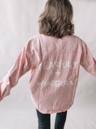 FEARFULLY AND WONDERFULLY Pink Denim Jacket