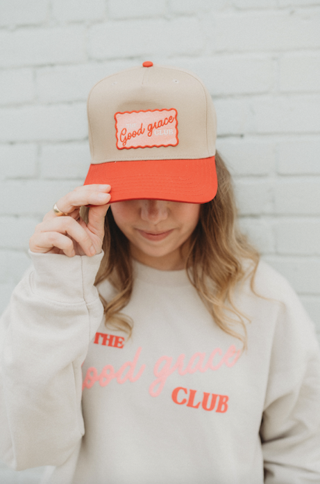 GOOD GRACE CLUB Patch Trucker- Tan/Red