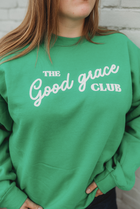 GOOD GRACE CLUB Kelly Green Logo Crew